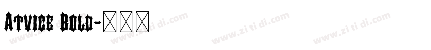 Atvice Bold字体转换